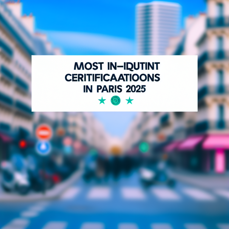 Les certifications les plus demandées à Paris en 2025