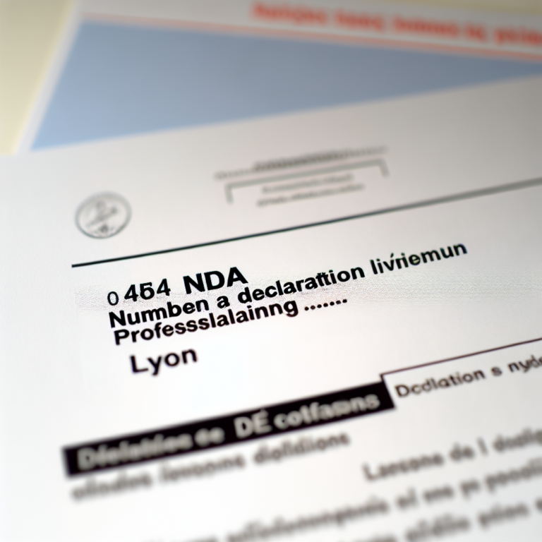 Obtenir le NDA À LYON (numéro de déclaration d’activité en formation professionnelle)