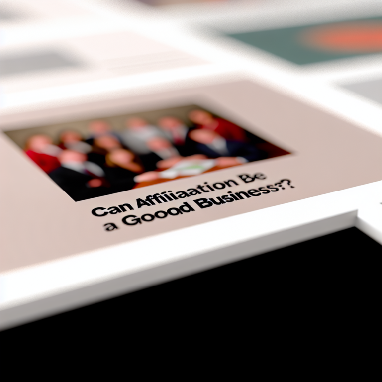 L’affiliation peut-elle être un bon business ?